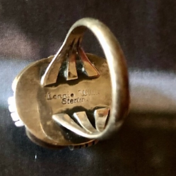 Signed Navajo turquoise and Sterling pendant - Picture 13 of 14